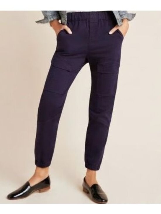 Anthropologie Pants - Anthropologie On The Road Womens Cargo Joggers-Blue-Size L-NWT